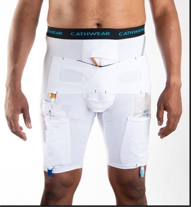 Model showing how men wear cathwear